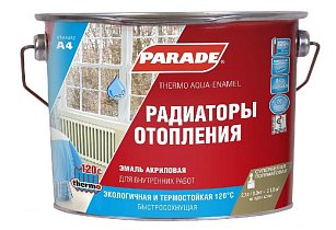 Эмаль PARADE A4 termo acryl белая полуматовая 2,7л Россия