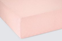 Простыня на резинке трикотажная 160х200х20 розовая