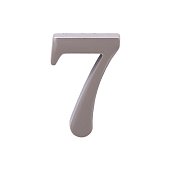 Цифра дверная АЛЛЮР "7" на клеевой основе  хром (600,20)