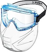 Защитные очки ЗУБР Панорама щит в комплекте со щитком, непрямая вентиляция, Профессионал