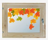 Окно 40х60 см, "Осенние краски", двойной стеклопакет, хвоя, "Добропаровъ"