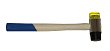 Молоток рихтовочный  двухкомпонентный боек, деревянная лакированная ручка  36 Китай 3302106