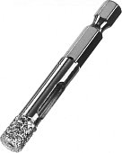 Вакуумное алмазное трубчатое сверло ЗУБР  АВК d 8 мм (HEX 1/4", 15 мм кромка), Профессионал (29865-08)