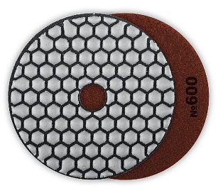 Алмазный гибкий шлифовальный круг ЗУБР 100мм №600 (Черепашка) для сухого шлифования