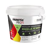 Краска акриловая для гидроизоляции Жидкая резина зеленый (1 кг) FARBITEX PROFI
