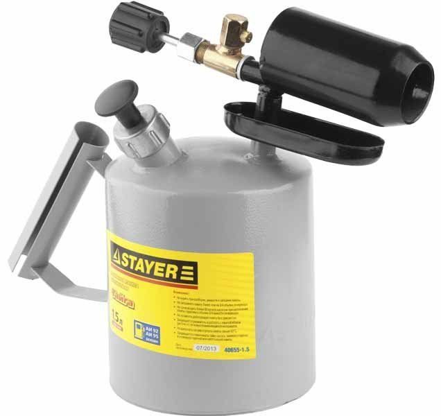 Лампа STAYER "profi" паяльная, стальная, 1,0л Лампа STAYER "profi" паяльная, стальная, 1,0л