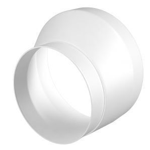Соединитель эксцентриковый круглого воздуховода с круглым пластик D100/150 1015рэп