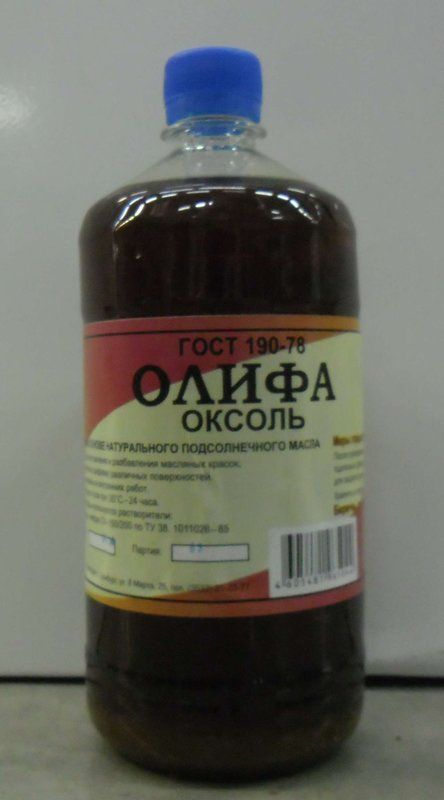 Олифа 1л  Электрум Олифа 1л  Электрум