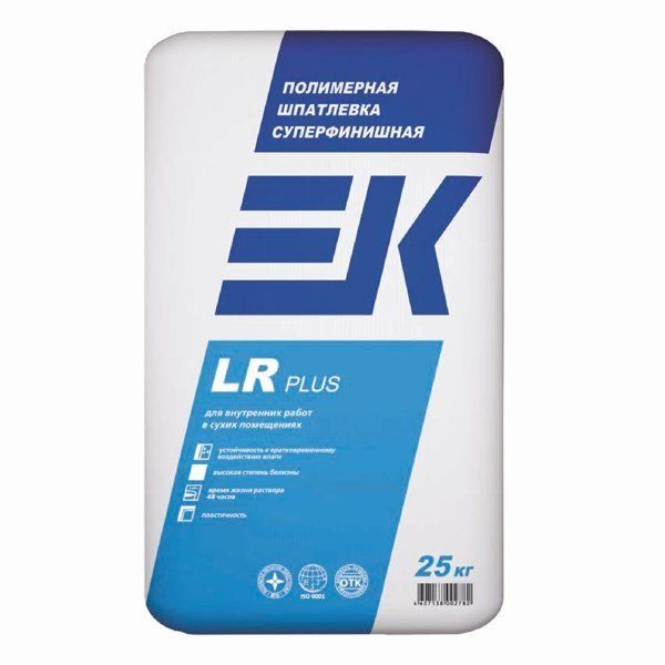Шпаклевка ЕК LR Plus/25 кг полимерная суперфинишная