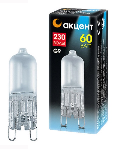 Лампа галогеновая АКЦЕНТ JCD 230В 60W G9 FR капсульная матовая Лампа галогеновая АКЦЕНТ JCD 230В 60W G9 FR капсульная матовая