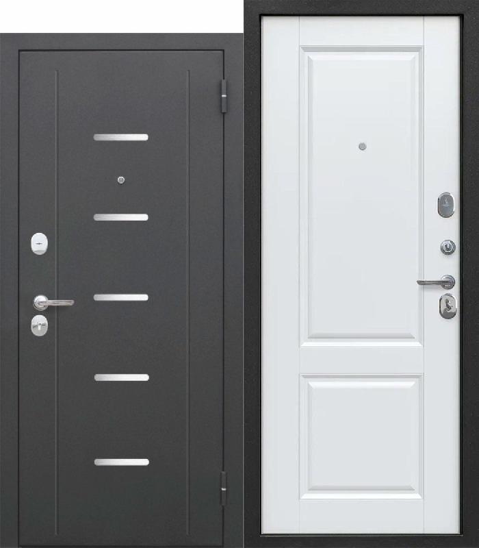 Дверь входная металлическая 7,5 см Гарда Серебро Велюр белый софт (960мм) Левая Дверь входная металлическая 7,5 см Гарда Серебро Велюр белый софт (960мм) Левая