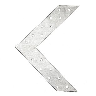 Соединитель угловой 175х175х35мм оцинкованный