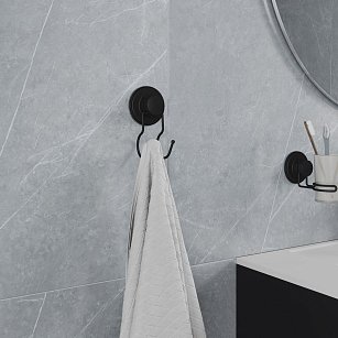 Крючок, проволока стальная, черный матовый, Easy, Milardo, EASBWS0M41