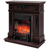 Электрокамин LILIAN STD DN-F817 орех c очагом FOBOS Электрокамин LILIAN STD DN-F817 орех c очагом FOBOS