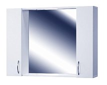 Шкаф зеркальный Милан 100 белый