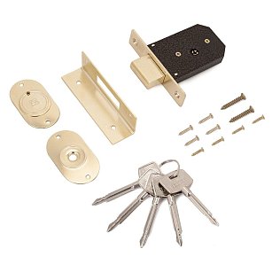 Замок врезной без ручки АЛЛЮР 90 крестовый ключ