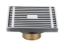 Трап B2132 размер 10*10 , выходной диаметр Ф50 мм, латунь