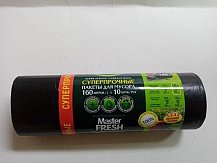Мешки для мусора MasterFresh Суперпрочные XXXl 160л 10шт 28мкм Усиленное дно Черные