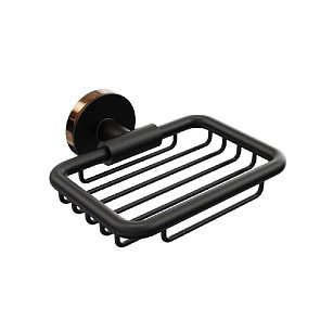 Мыльница для ванной решетчатая "LORD" FORA черный