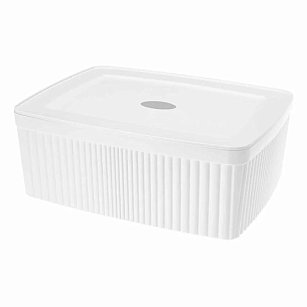 Лоток с крышкой 6,55л "VELVET" 295х225х110 мм белый