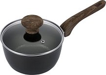 Ковш 1,3л с крышкой 16х8 см Linea TERRA (индукция)