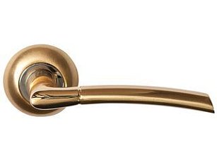 Ручка круг розетка "Лачио" 513441 (ls-al Лачио sg/gp) мат золото -полир/ls