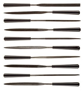 Набор STAYER "MASTER" Надфили, ручка из ПВХ, 100мм, 10шт