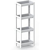 Этажерка 4-х секционная Kleo 365х230х1000мм белый