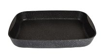 Противень 33,5x22x5,5 см с антипригарным покрытием (темный мрамор)