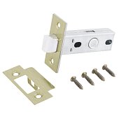 Защелка дверная АЛЛЮР АРТ L45-8 AB старая бронза торц.планка 25мм без ручек