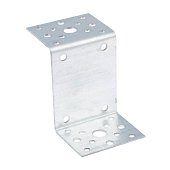 Пластина перфорированная Z-образная 45х90х45х65мм оцинкованная Пластина перфорированная Z-образная 45х90х45х65мм оцинкованная