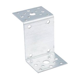 Пластина перфорированная Z-образная 45х90х45х65мм оцинкованная