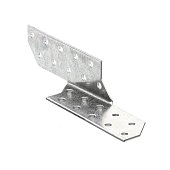 Держатель балки 32х32х210х2,0мм левый (белый цинк 1 шт) Держатель балки 32х32х210х2,0мм левый (белый цинк 1 шт)