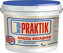 Краска фасадная полиакриловая Bergauf Praktik 7 кг Россия