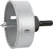 Коронка-Чашка ЗУБР "Эксперт" с карбид-вольфрамовой крошкой, в сборе, высота 25мм, 76мм