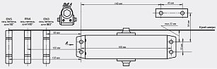 Доводчик NOTEDO DC-100, усил. 100кг, до -35С, алюм., 51*29,5*18,5см серебро