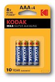 Элемент питания KODAK MAX SUPER LR03-4BL (AAA) Alkaline [K3A-4] (бл/4)