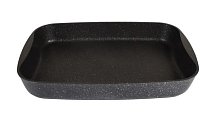 Противень 40x29,5x5 см с антипригарным покрытием (темный мрамор)