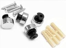 Держатель зеркала ТЭМПО хром, диаметр 17мм, (4шт. в упак.) Держатель зеркала ТЭМПО хром, диаметр 17мм, (4шт. в упак.)