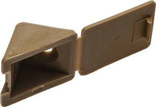 Мебельный уголок с шурупом - белый (4 шт)