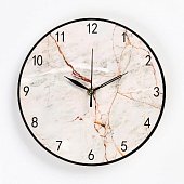 Часы настенные "Камень", дискретный ход, d-23.5 см, микс