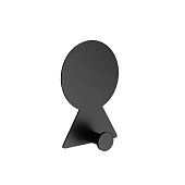 Крючок из нержавеющей стали MOUNT чёрный на липкой ленте