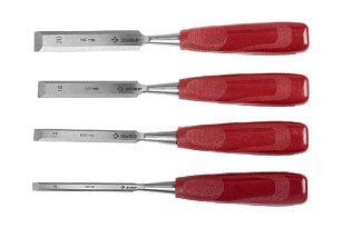 Набор стамесок ЗУБР МАСТЕР с пластиковой рукояткой, 4шт