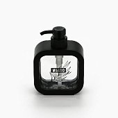 Дозатор для жидкого мыла "Эстетика", черный, 300 мл