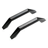 Ручка-скоба мебельная StahlBuro A109-96 2шт., BL матовый черный