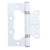 Петля накладная без врезки АЛЛЮР 100х75 2bb ww 2,5мм белая 2шт. Петля накладная без врезки АЛЛЮР 100х75 2bb ww 2,5мм белая 2шт.