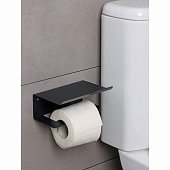 Держатель для туалетной бумаги ЛОФТ, цвет черный,  160х110х85мм