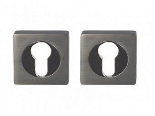 Накладка квадратная матовый черный никель 515470 (ls-al et квадрат sbn)