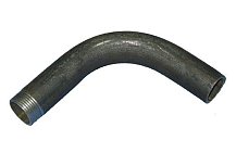 Отвод с одной резьбой 20 черный