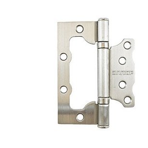 Петля накладная без врезки АЛЛЮР 100х75 2bb snp 2,5мм матовый никель 2шт